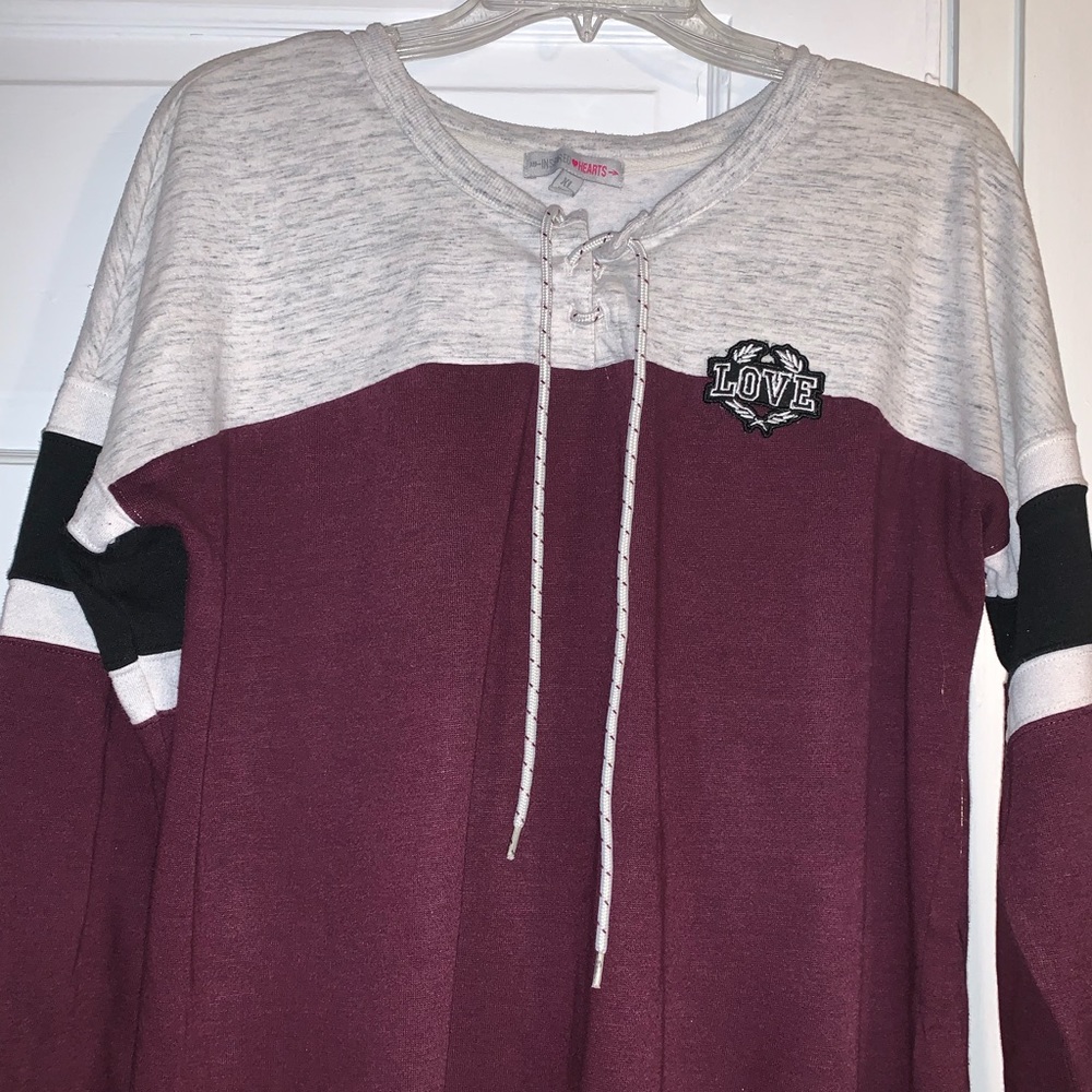 Cute sweatshirt with the words “LOVE” on it